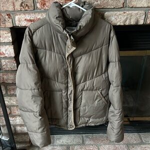 Old‎ Navy Taupe Puffer Jacket Women’s Size Small Tall